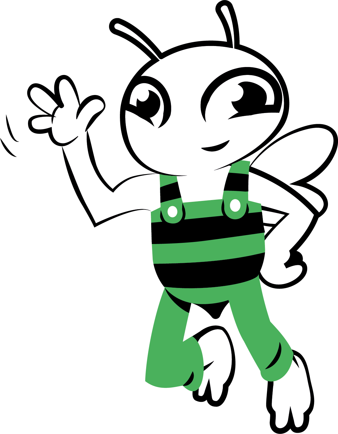 abeille qui fait coucou